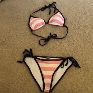 Pink/white/Navy Bikini